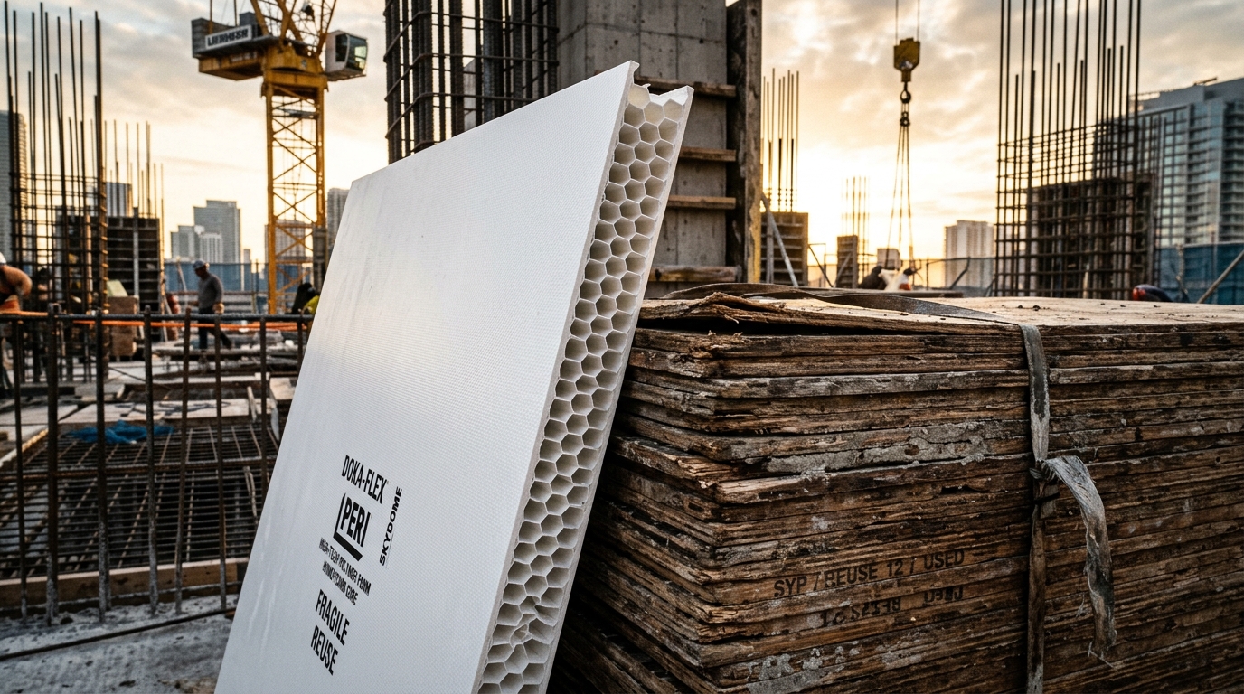 What is Plastic Plywood? Polymer Formwork Features, Types & Applications